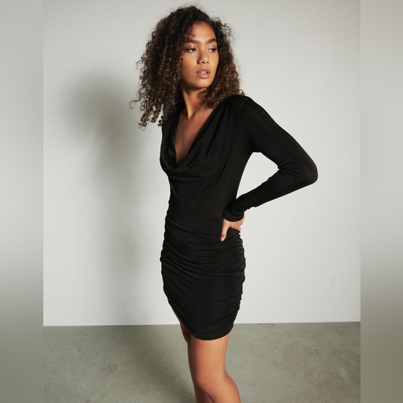 Cowl neck mini dress - Picture 3 of 11